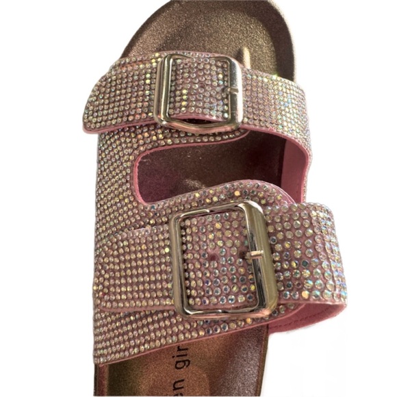 🆕 Madden Girl Women’s PINK Rhinestone Sandals • Size 7M - Picture 5 of 6